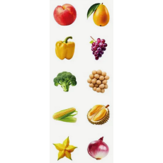Fruit & Vegetable Stickers 10's - Sold Assorted 
